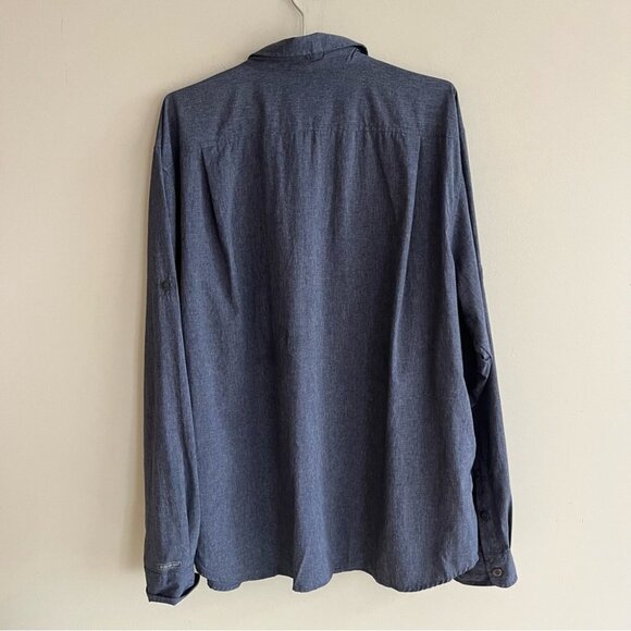 Merrell Mens Opti-Wick UPF 30+ Long Sleeve Button Up Outdoor Hiking  Roll Tab - Picture 10 of 10